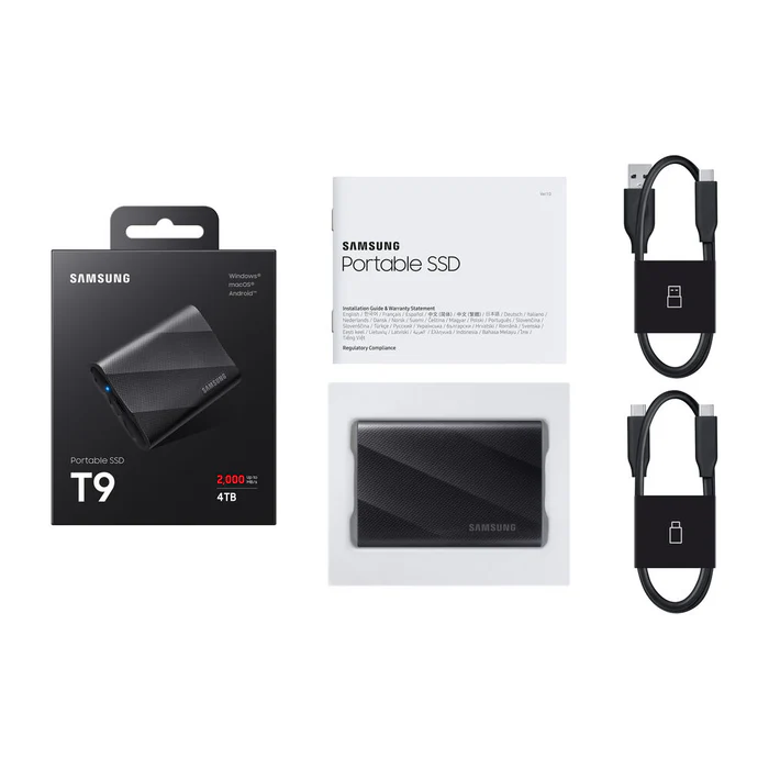 HARD SAMSUNG T9 Portable SSD، USB 3.2 Gen 1T 2T 4T HARD SAMSUNG T9 Portable SSD، USB 3.2 Gen 1T 2T 4T